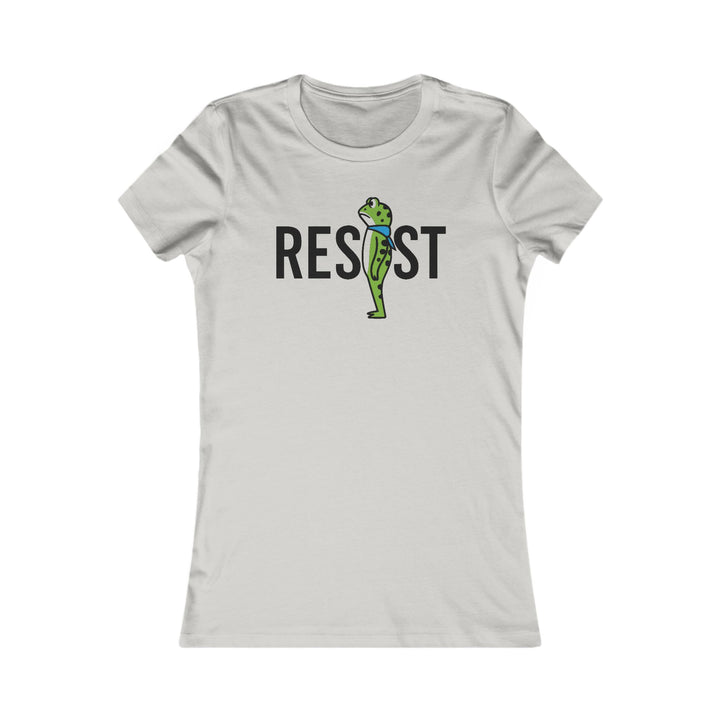 RESIST Frog – Women’s Fitted T-Shirt