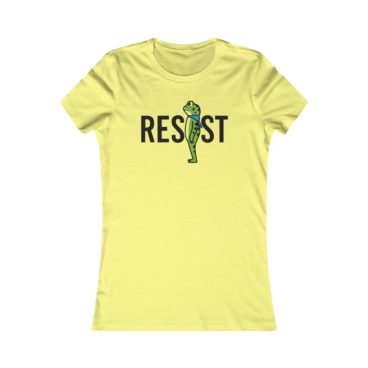 RESIST Frog – Women’s Fitted T-Shirt