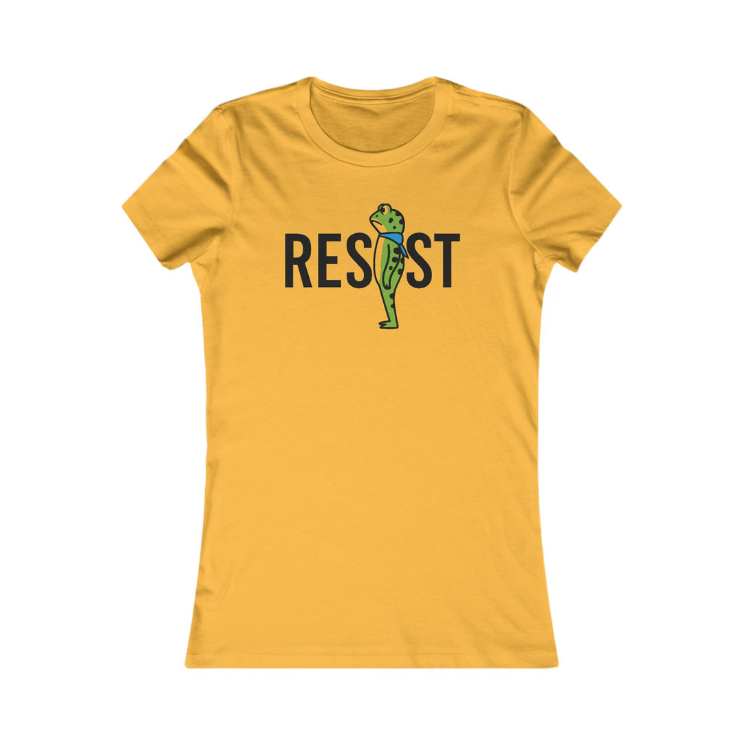 RESIST Frog – Women’s Fitted T-Shirt