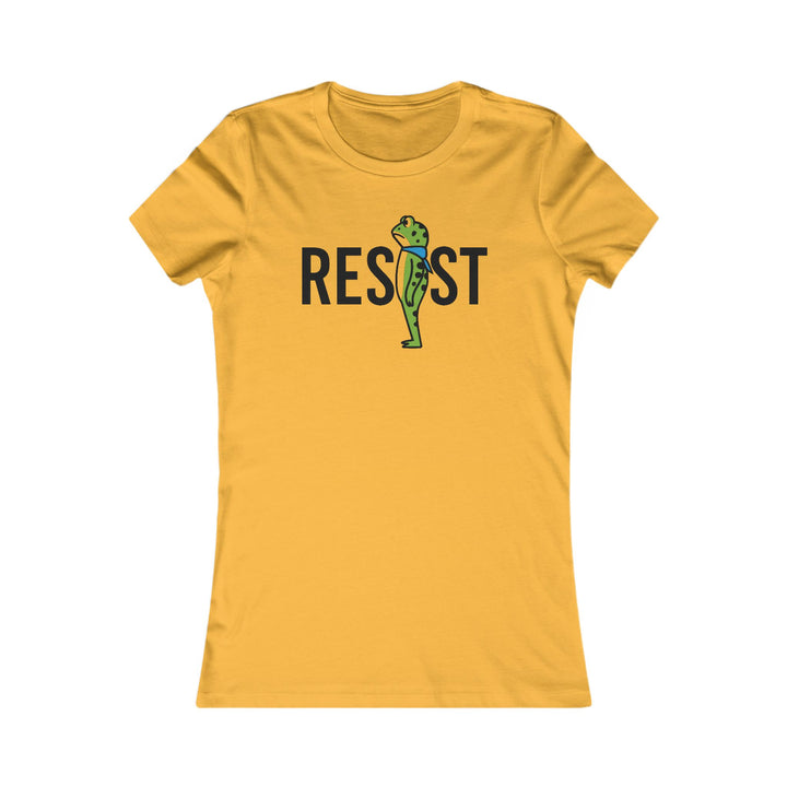 RESIST Frog – Women’s Fitted T-Shirt