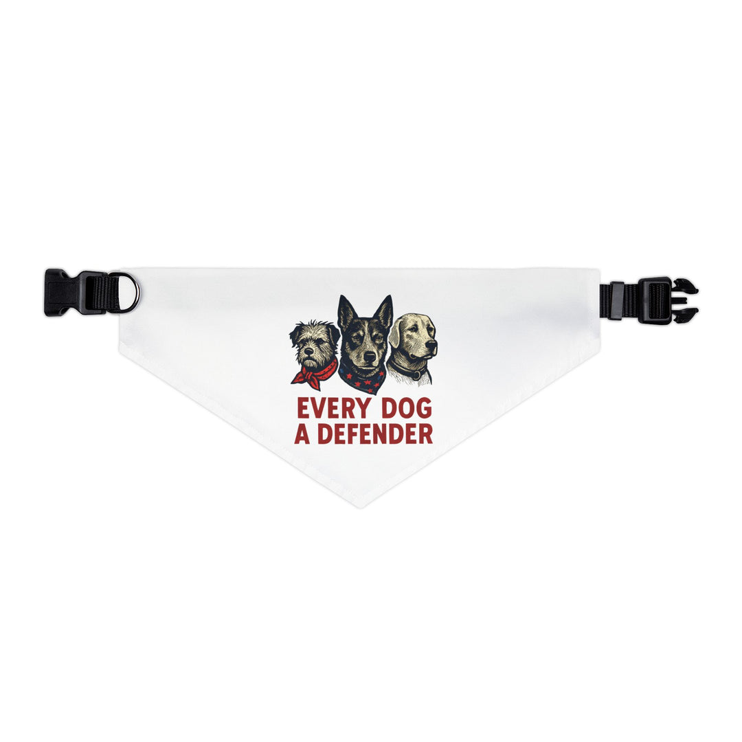 Every Dog a Defender – Pet Bandana (Clip-on)
