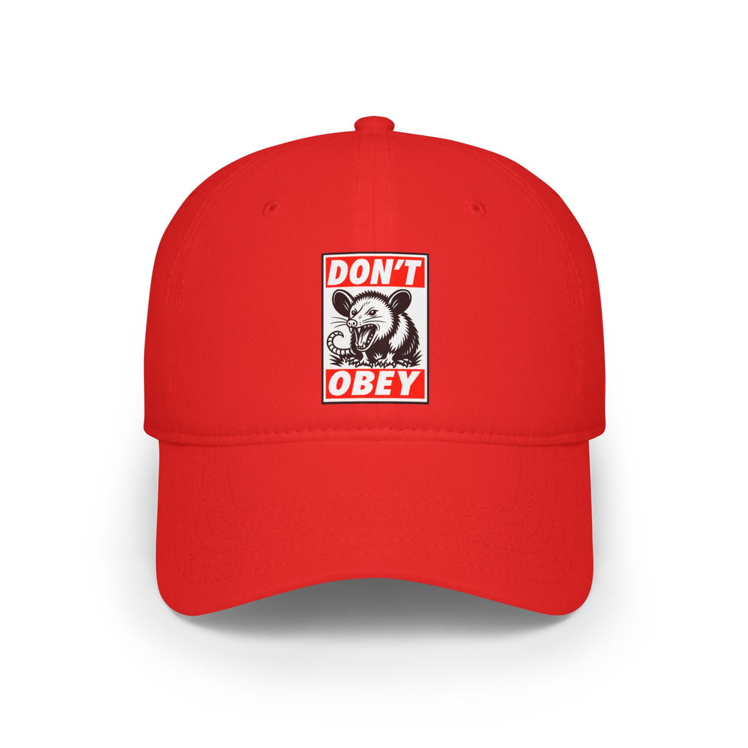 Don't Obey Opossum – Cotton Baseball Cap