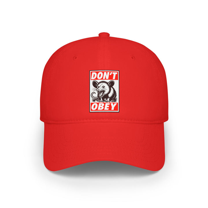 Don't Obey Opossum – Cotton Baseball Cap