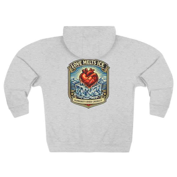 Copy of ABOLISH ICE On Fire - Unisex Zip Hoodie