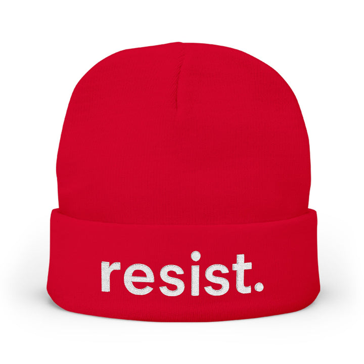 Resist. – Embroidered Knit Beanie