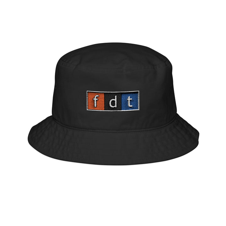 F-D-T NPR Radio Style Graphic – Bucket Hat (Embroidery)