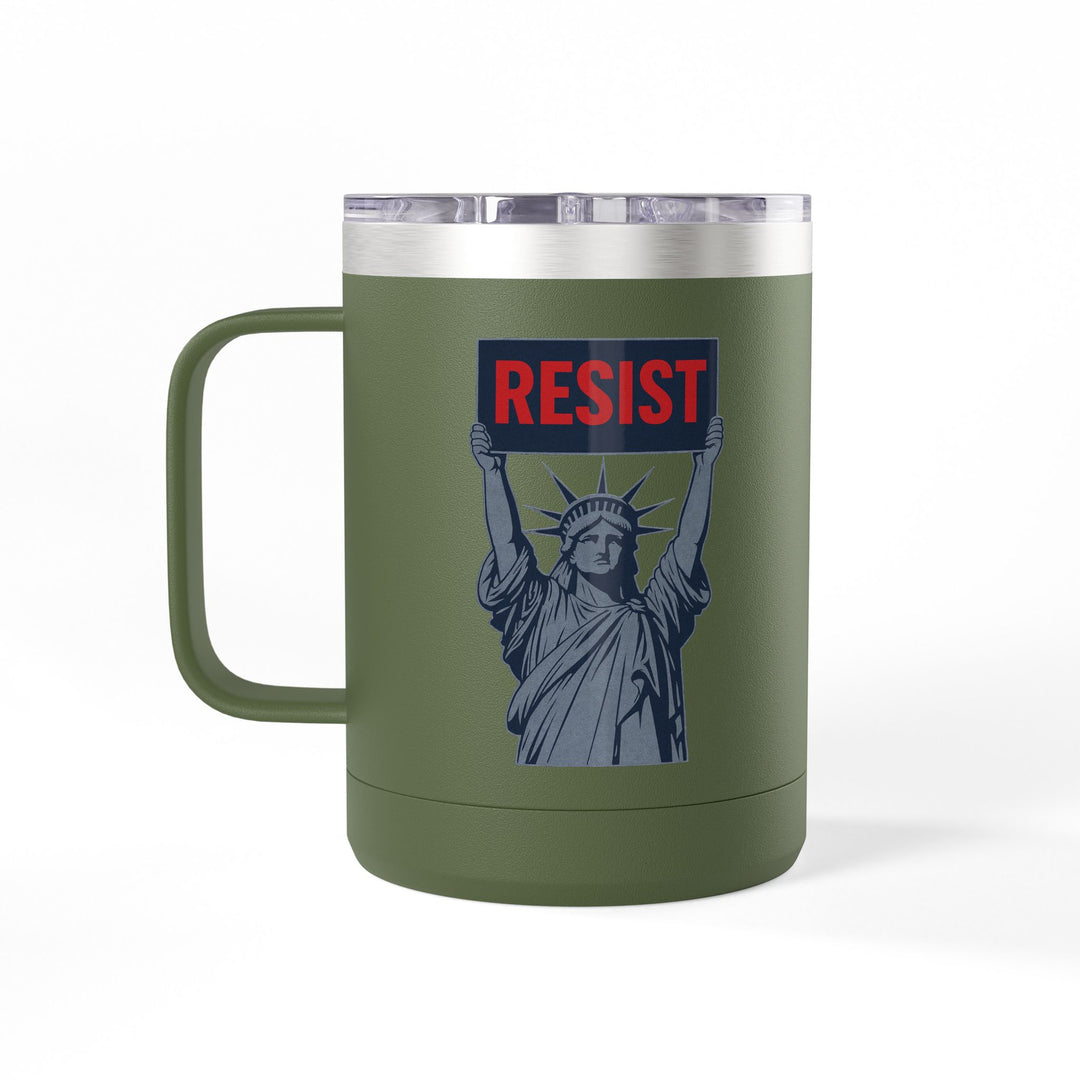 RESIST - Lady Liberty Graphic – Coffee Mug Tumbler, 15oz