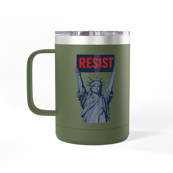 RESIST - Lady Liberty Graphic – Coffee Mug Tumbler, 15oz