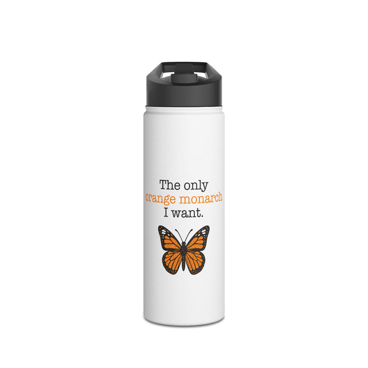 The Only Orange Monarch I Want - Stainless Steel Water Bottle - Standard Lid