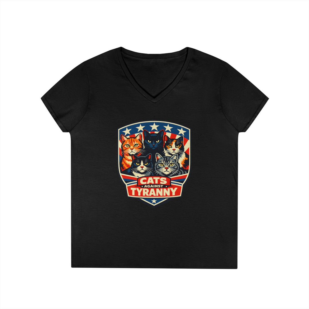 Cats Against Tyranny - Women’s V-Neck T-Shirt