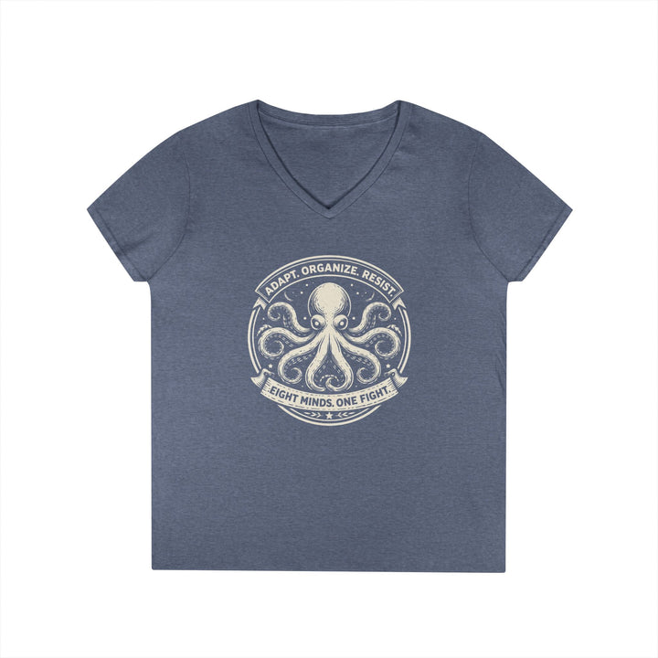 Adapt. Organize. Resist. Octopus – Women’s V-Neck T-Shirt