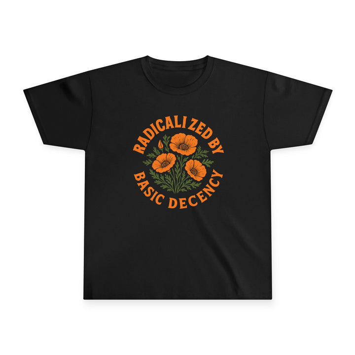 Radicalized by Basic Decency (Poppy) – Youth T-Shirt