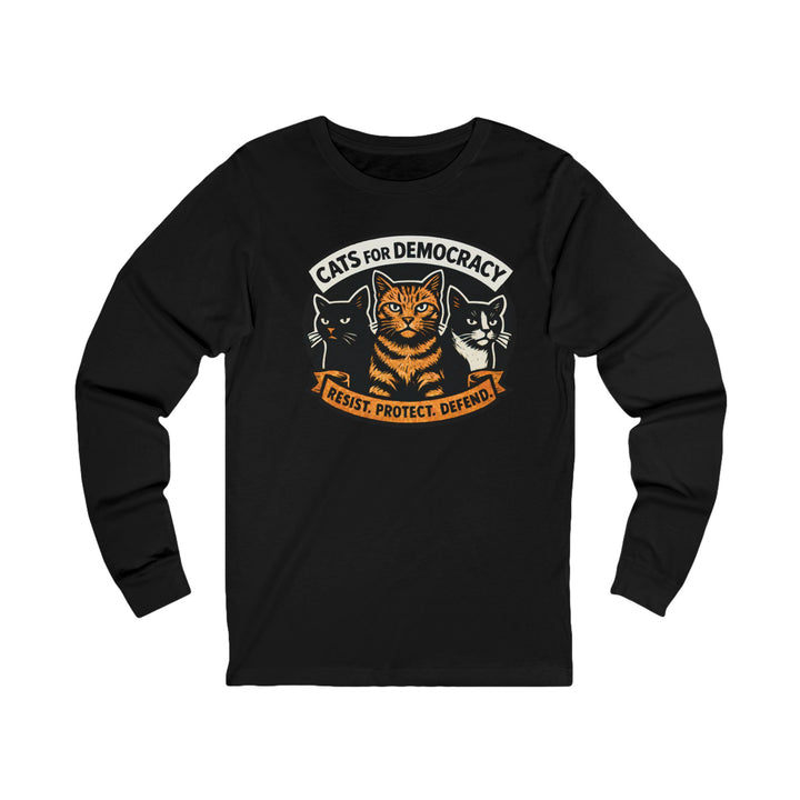 Cats for Democracy – Unisex Long Sleeve Shirt