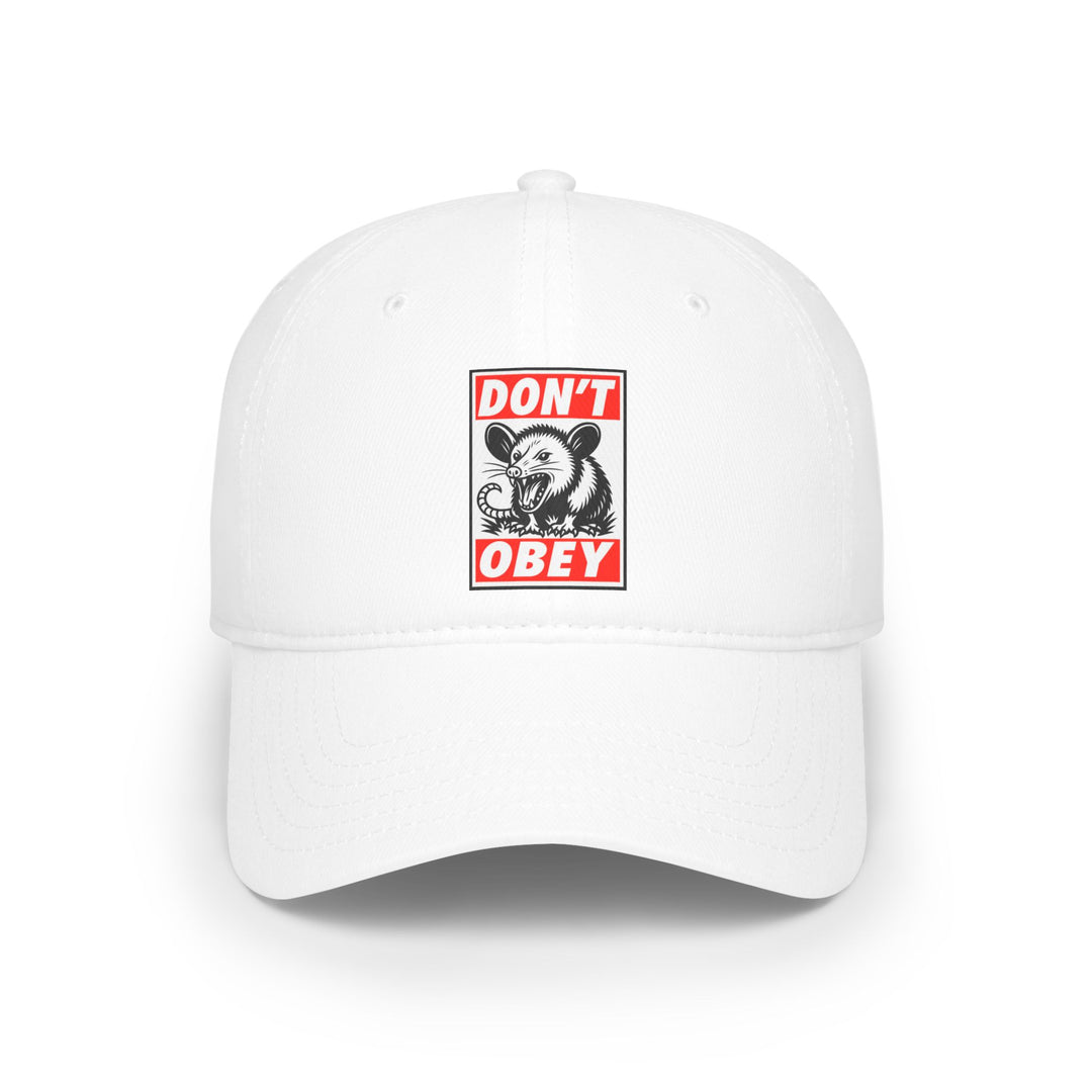 Don't Obey Opossum – Cotton Baseball Cap