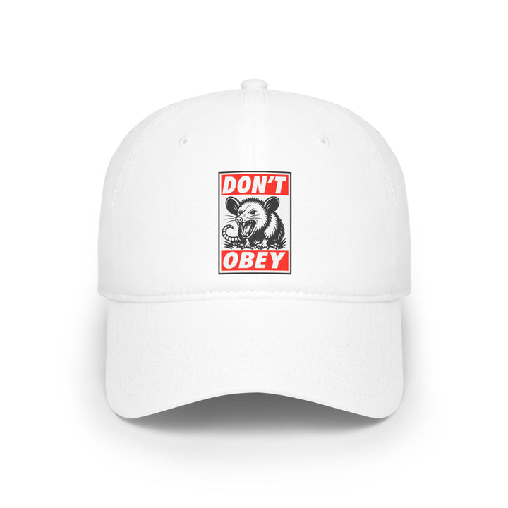 Don't Obey Opossum – Cotton Baseball Cap