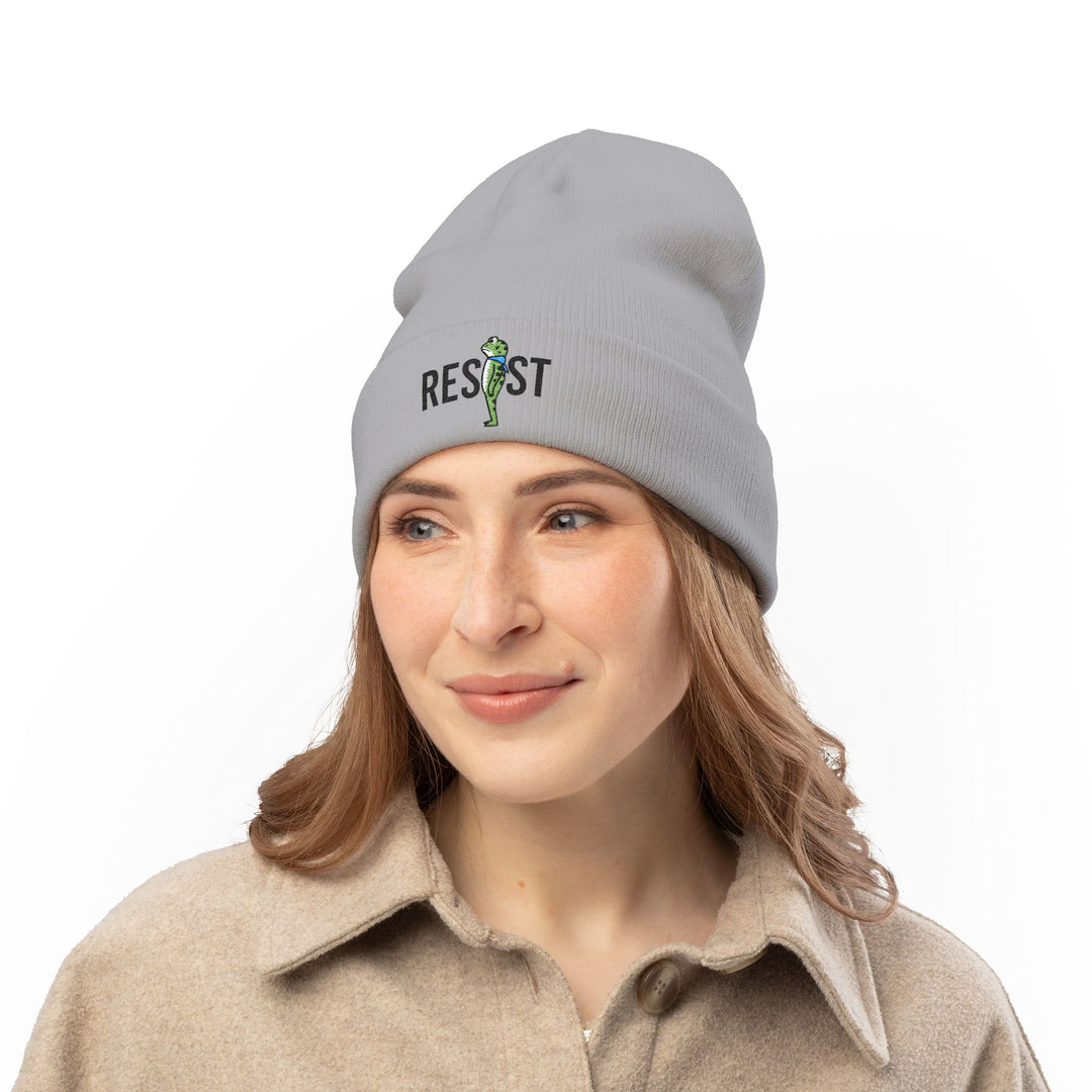 Resistance Frog – Embroidered Beanie