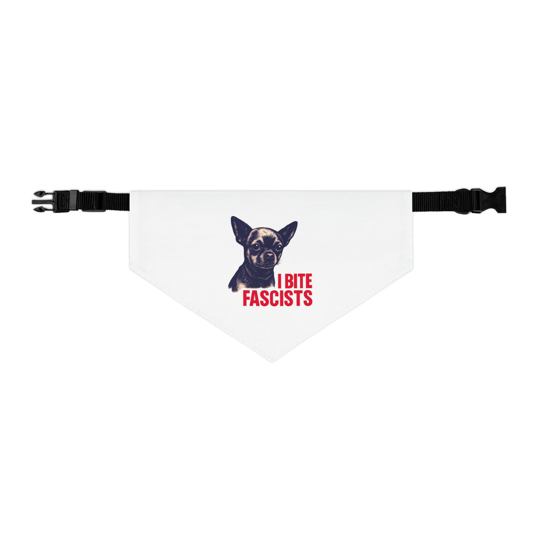 I Bite Fascists (Chihuahua) – Pet Bandana (Clip-on)