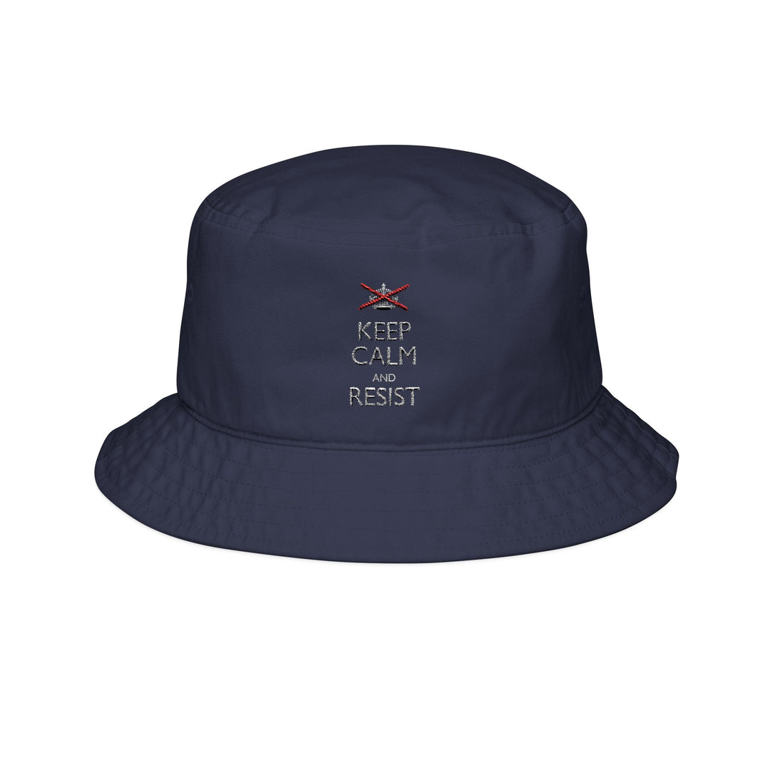 Keep Calm and Resist Classic Graphic – Bucket Hat (Embroidery)