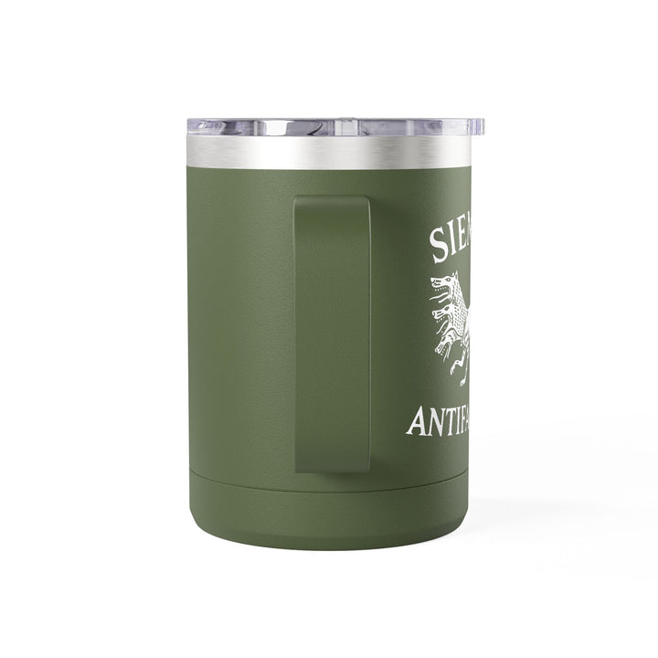 Siempre Antifascista Three-Headed Dog – Coffee Mug Tumbler, 15oz