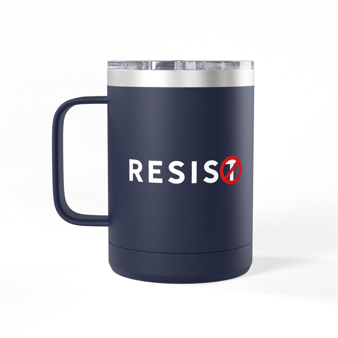 RESIST with T-Slash Coffee Mug Tumbler, 15oz