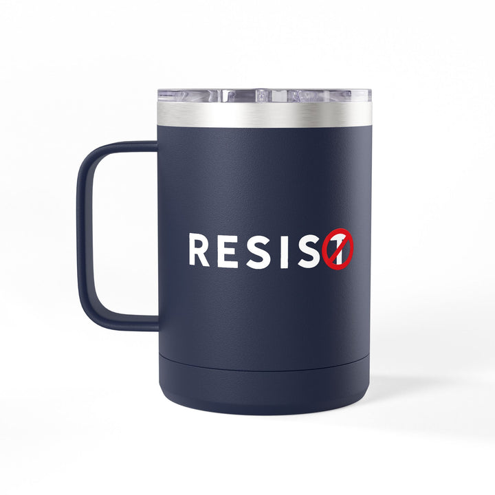 RESIST with T-Slash Coffee Mug Tumbler, 15oz