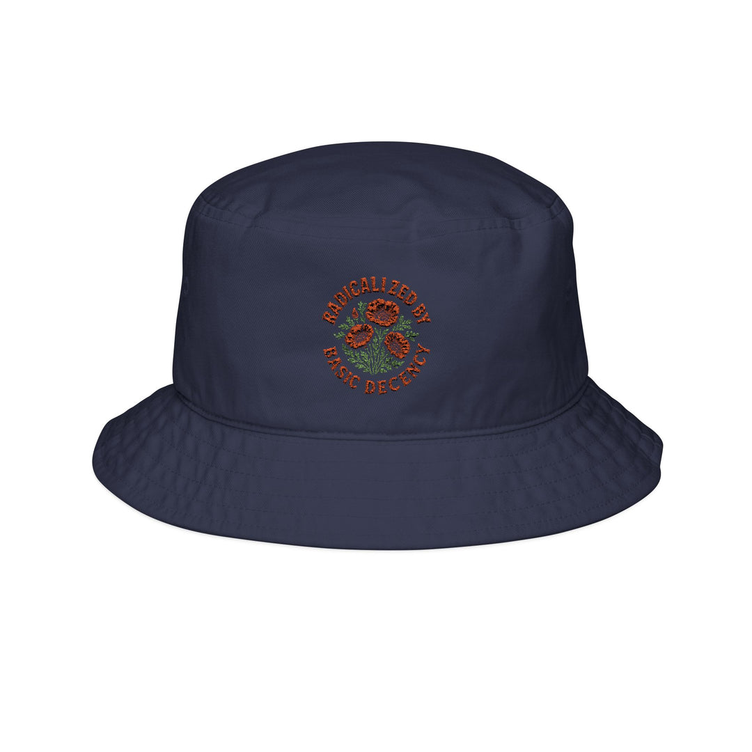 Radicalized by Basic Decency Orange – Bucket Hat (Embroidery)
