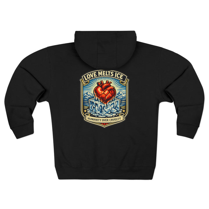 Copy of ABOLISH ICE On Fire - Unisex Zip Hoodie
