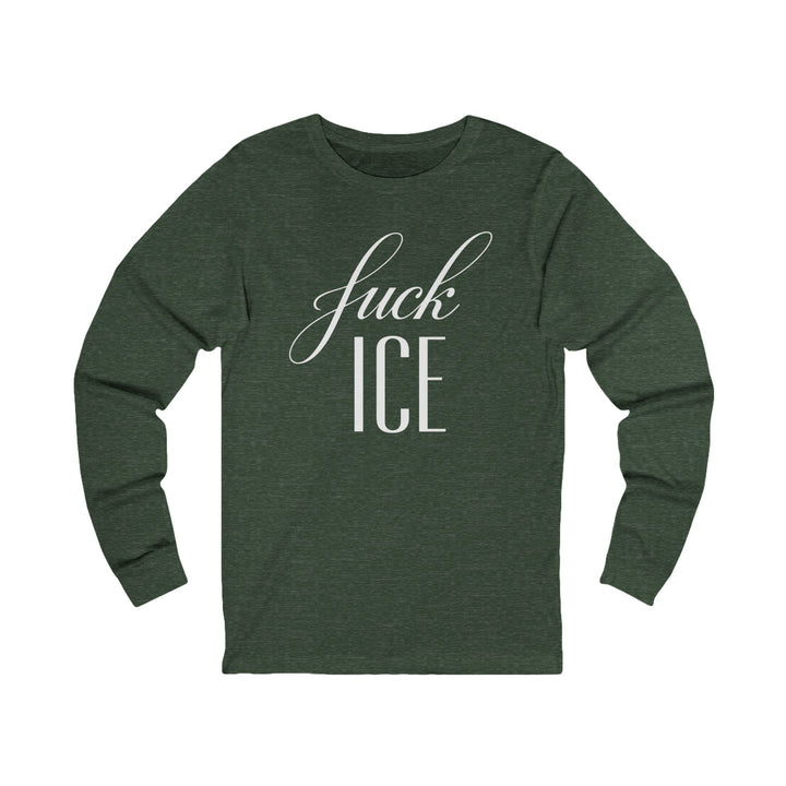 F*ck ICE Cursive Graphic – Unisex Long Sleeve Shirt