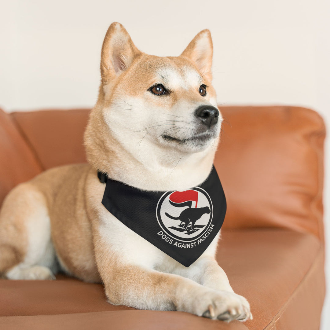 Dogs Against Fascism – Pet Bandana Collar (Clip-On)
