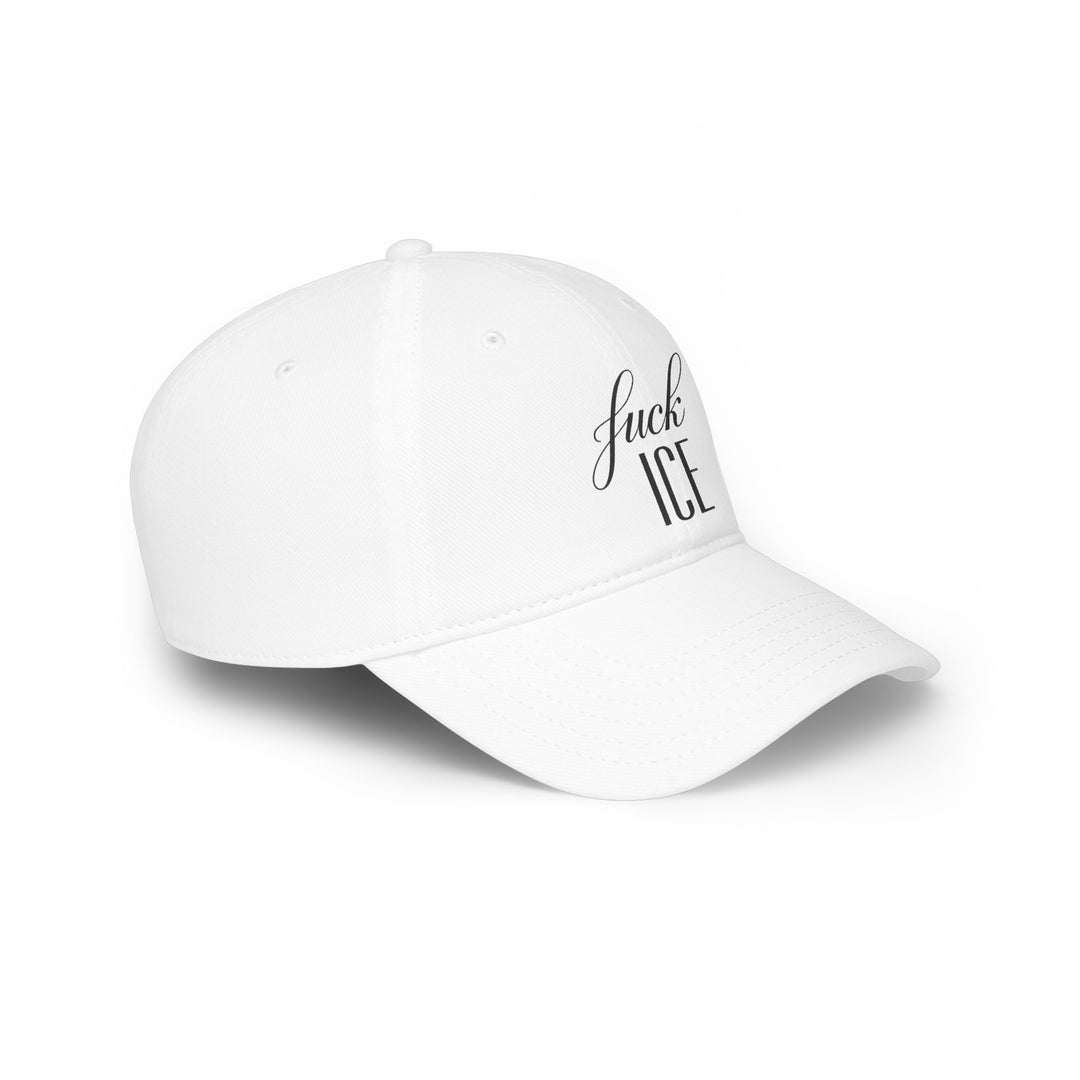 F*ck ICE Cursive Graphic – Cotton Baseball Cap