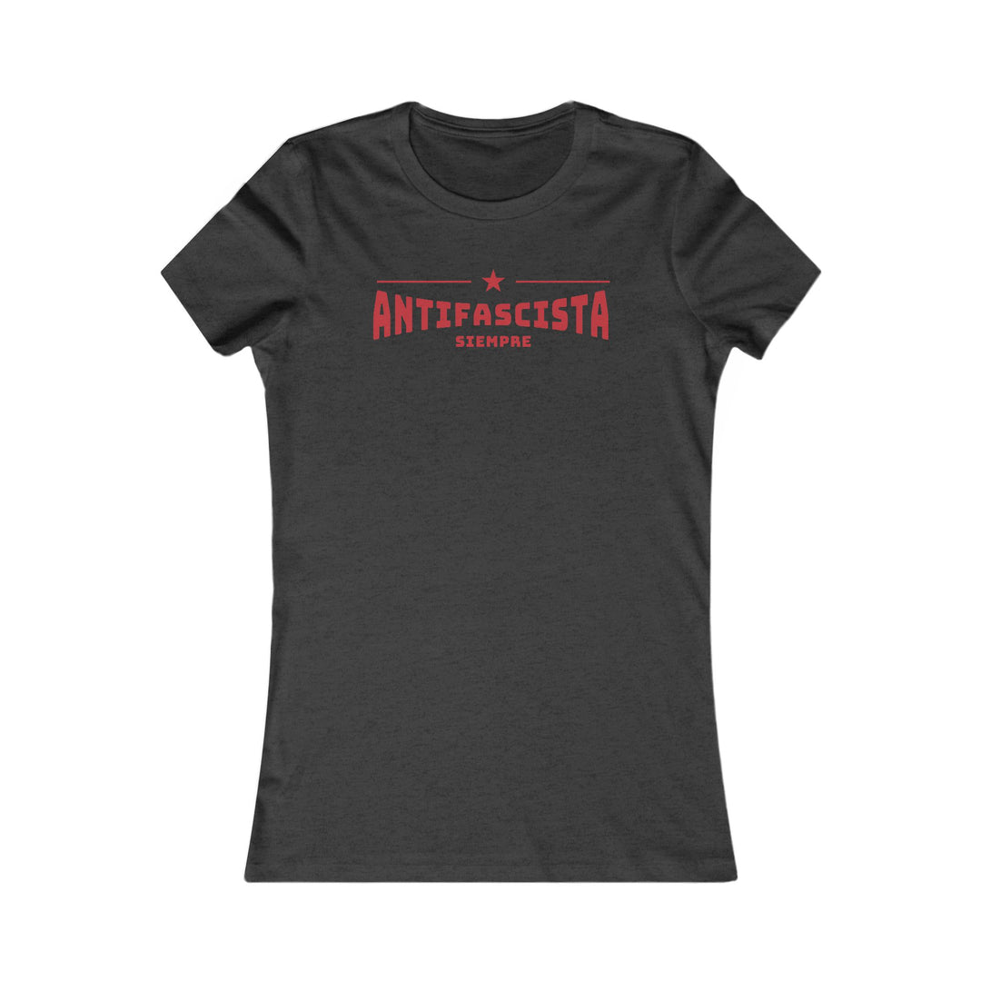 Siempre Antifascista Red Star – Women's Fitted T-Shirt