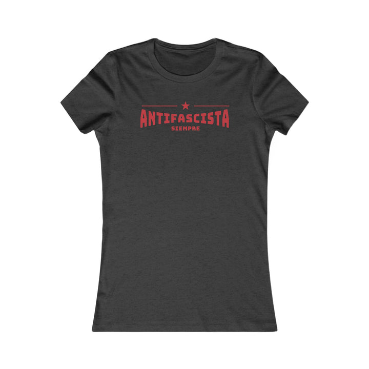 Siempre Antifascista Red Star – Women's Fitted T-Shirt