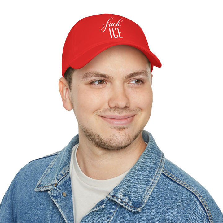 F*ck ICE Cursive Graphic – Cotton Baseball Cap