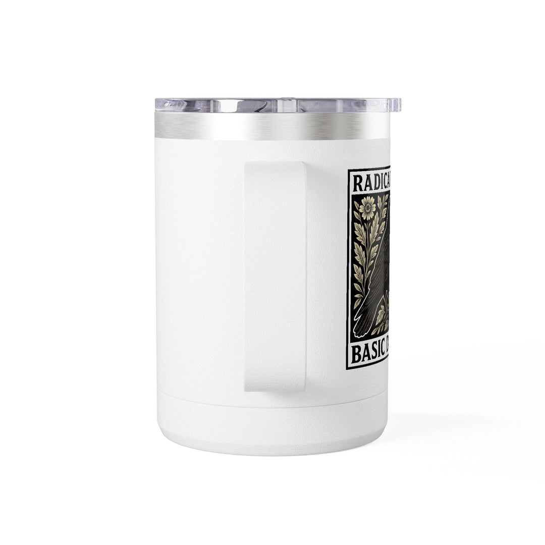Radicalized By Basic Decency - Crow – Coffee Mug Tumbler, 15oz