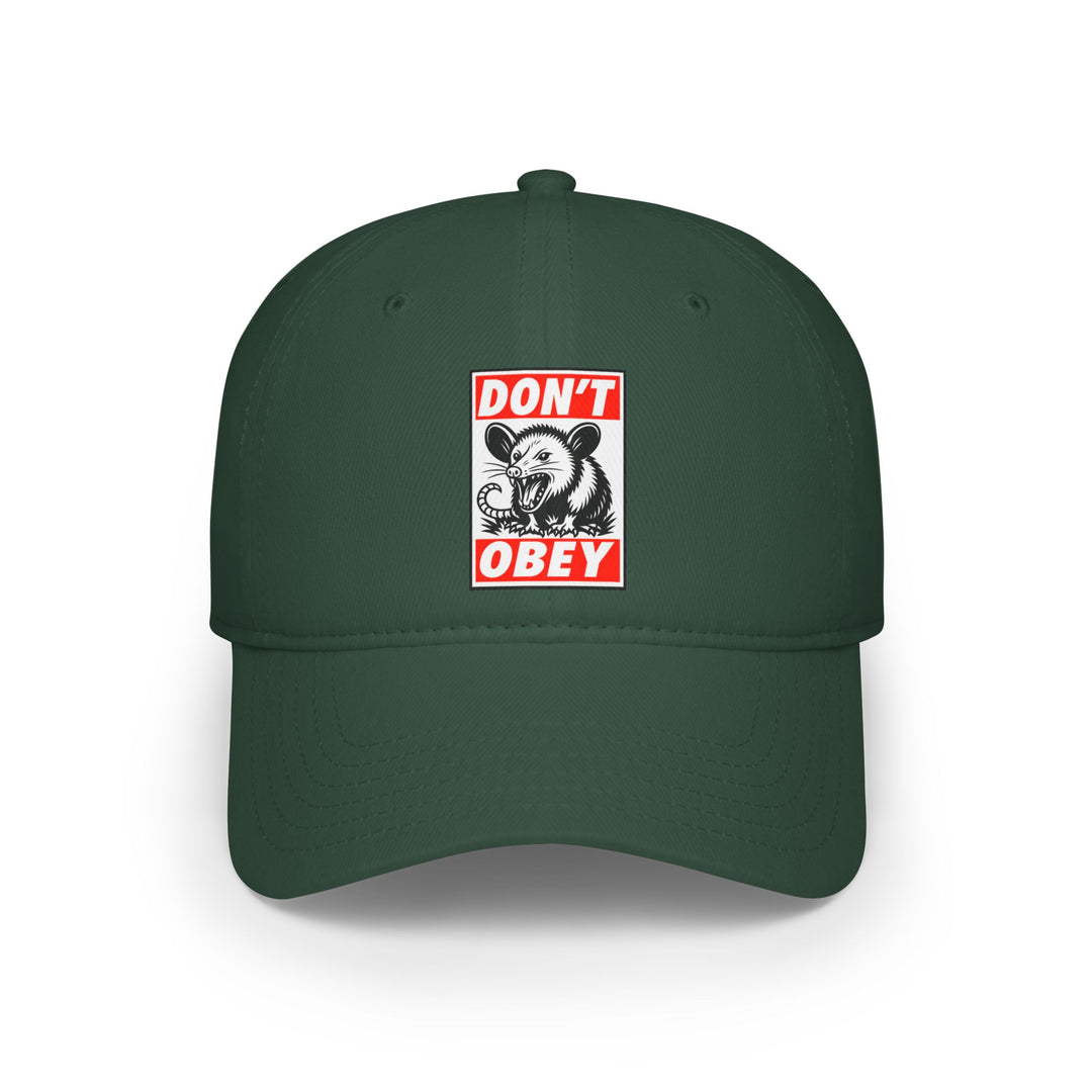 Don't Obey Opossum – Cotton Baseball Cap