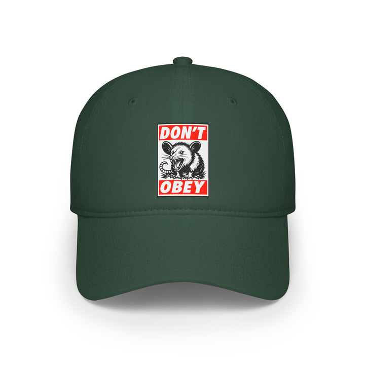 Don't Obey Opossum – Cotton Baseball Cap