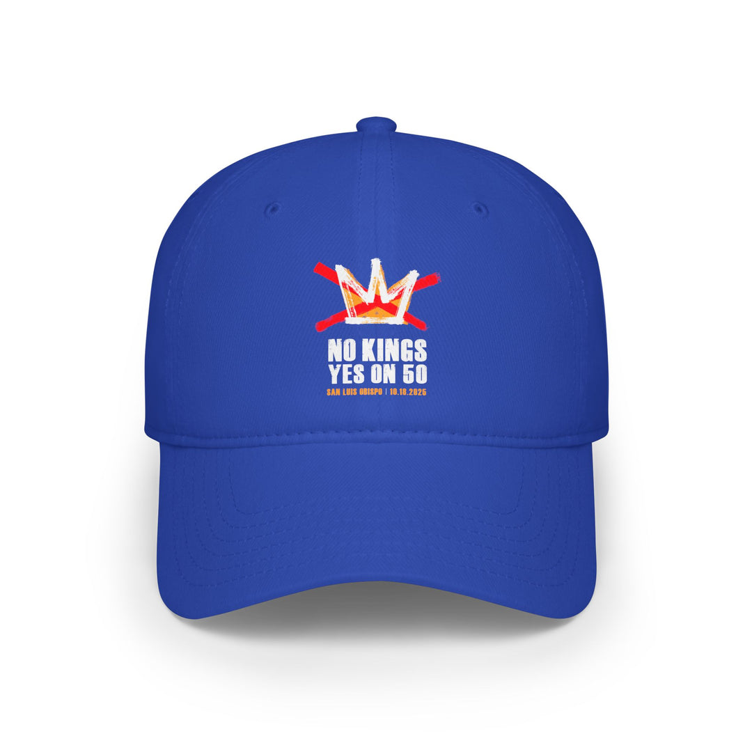 SLO No Kings – Yes on 50 Commemorative  - Cotton Baseball Cap