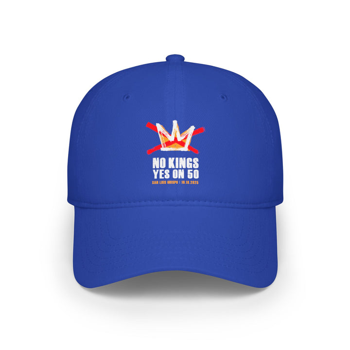 SLO No Kings – Yes on 50 Commemorative  - Cotton Baseball Cap