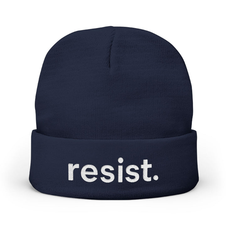 Resist. – Embroidered Knit Beanie