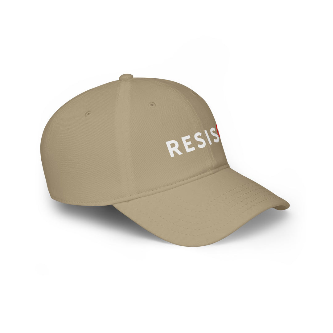 RESIST with Slashed T Symbol - Cotton Baseball Cap