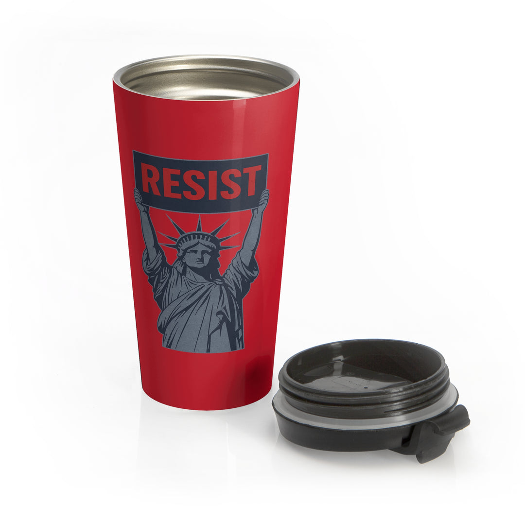Lady Liberty RESIST – Stainless Steel Insulated Travel Tumbler, 15 oz
