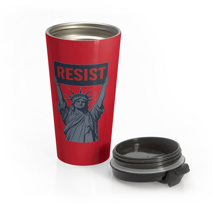 Lady Liberty RESIST – Stainless Steel Insulated Travel Tumbler, 15 oz