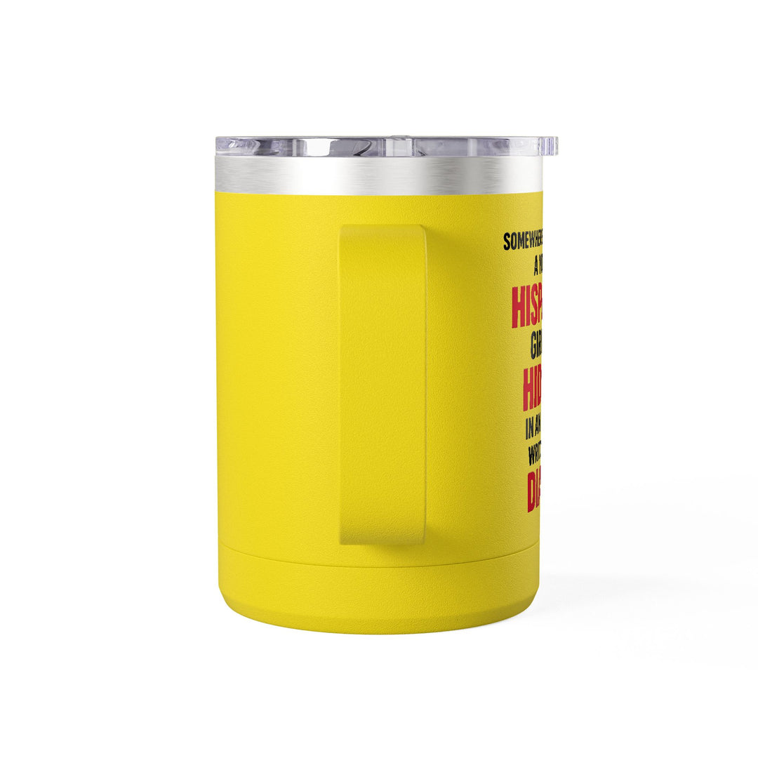 Somewhere in America - 15oz Stainless Steel Travel Mug with Handle