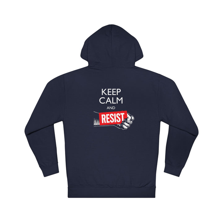 Keep Calm and Resist Raised Fist – Unisex Pullover Hoodie