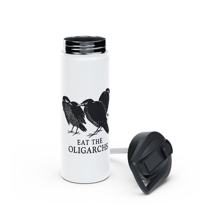 Eat the Oligarchs Crow – Stainless Steel Water Bottle