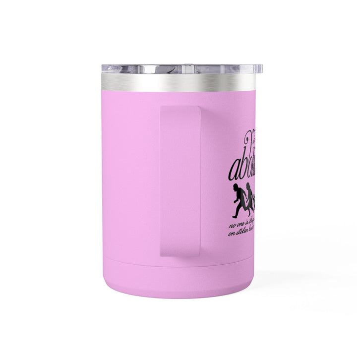 Migrants Welcome, Abolish ICE – Stainless Steel Travel Mug 15oz