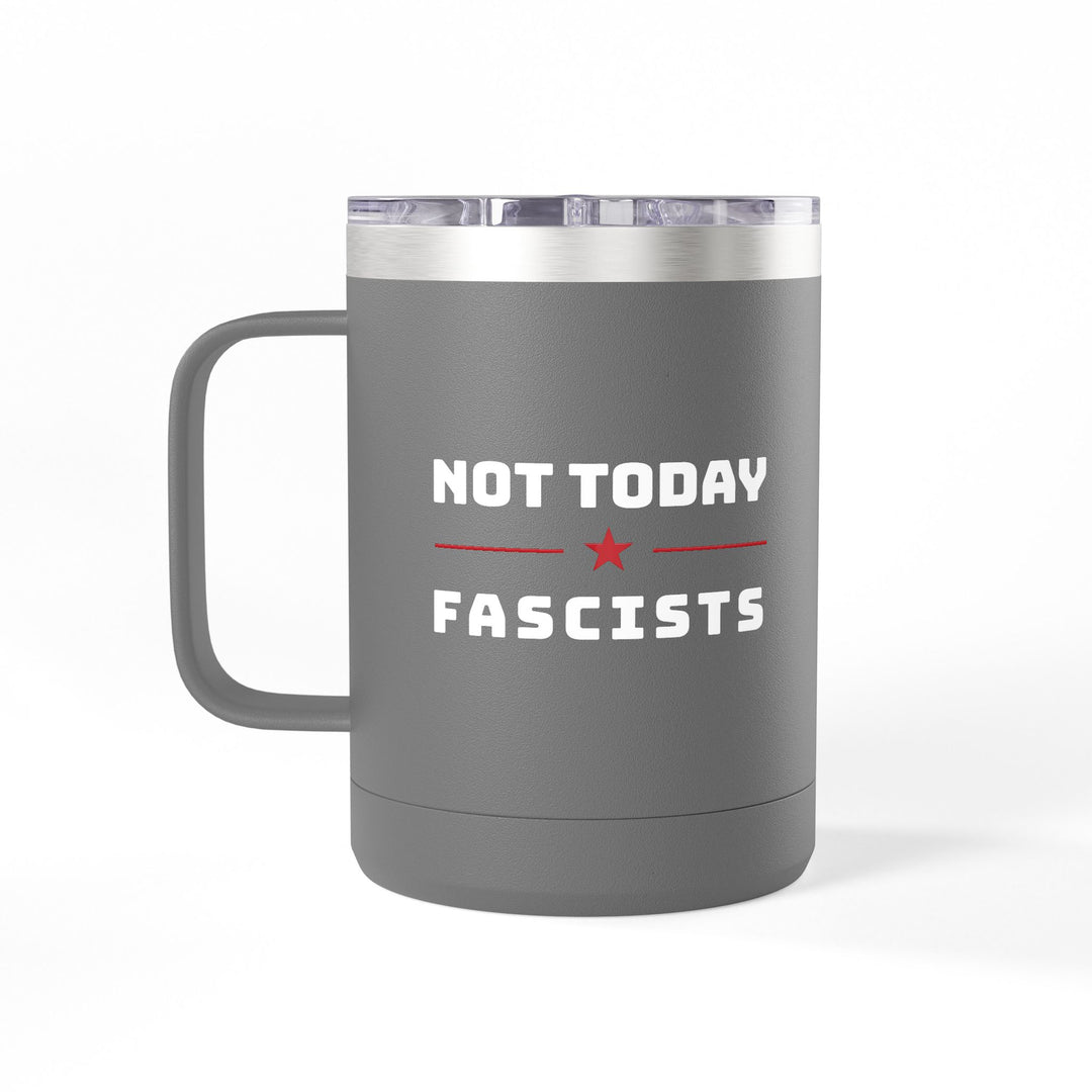 Not Today Fascists - Star Graphic – Coffee Mug Tumbler, 15oz