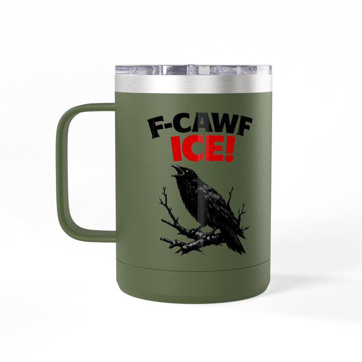 F-CAWF ICE! Crow – 15oz Coffee Mug Tumbler