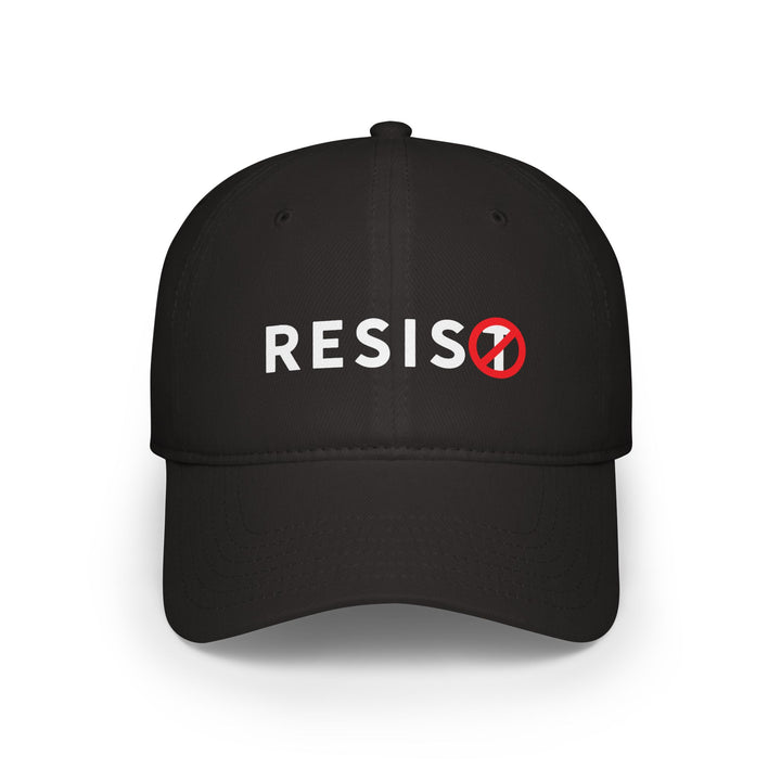 RESIST with Slashed T Symbol - Cotton Baseball Cap