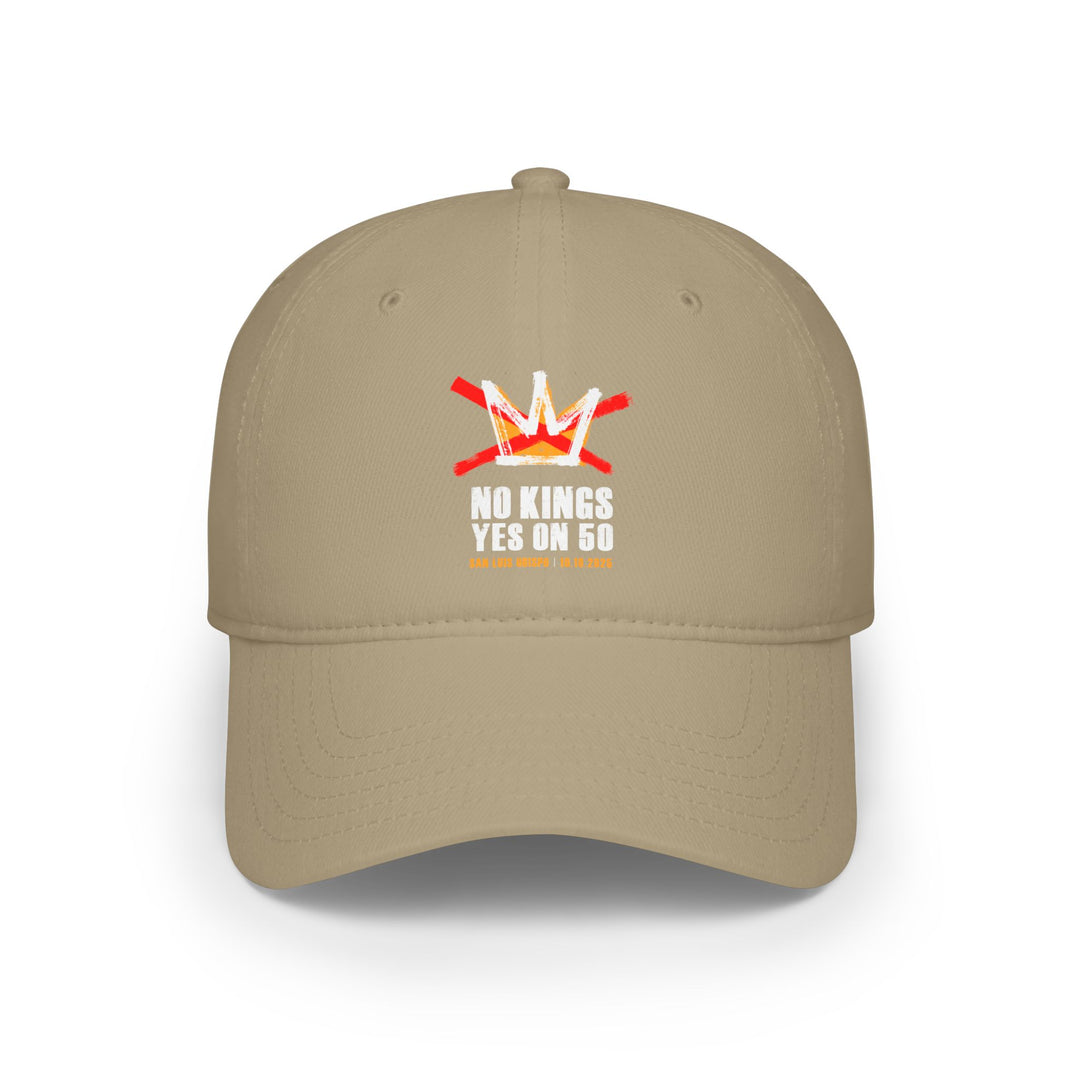 SLO No Kings – Yes on 50 Commemorative  - Cotton Baseball Cap